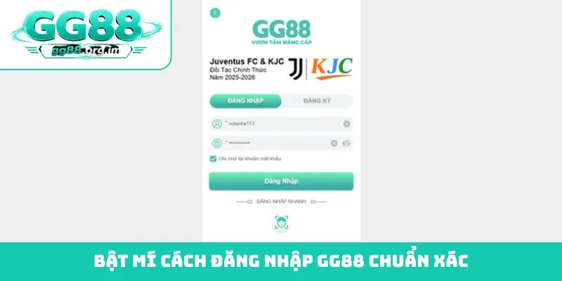 Bật mí cách đăng nhập GG88 chuẩn xác