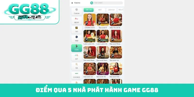 Điểm qua 5 nhà phát hành game GG88
