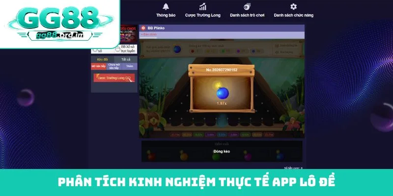 Phân tích kinh nghiệm thực tế app lô đề