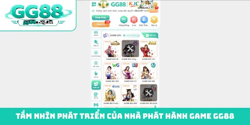 Tầm nhìn phát triển của nhà phát hành game GG88